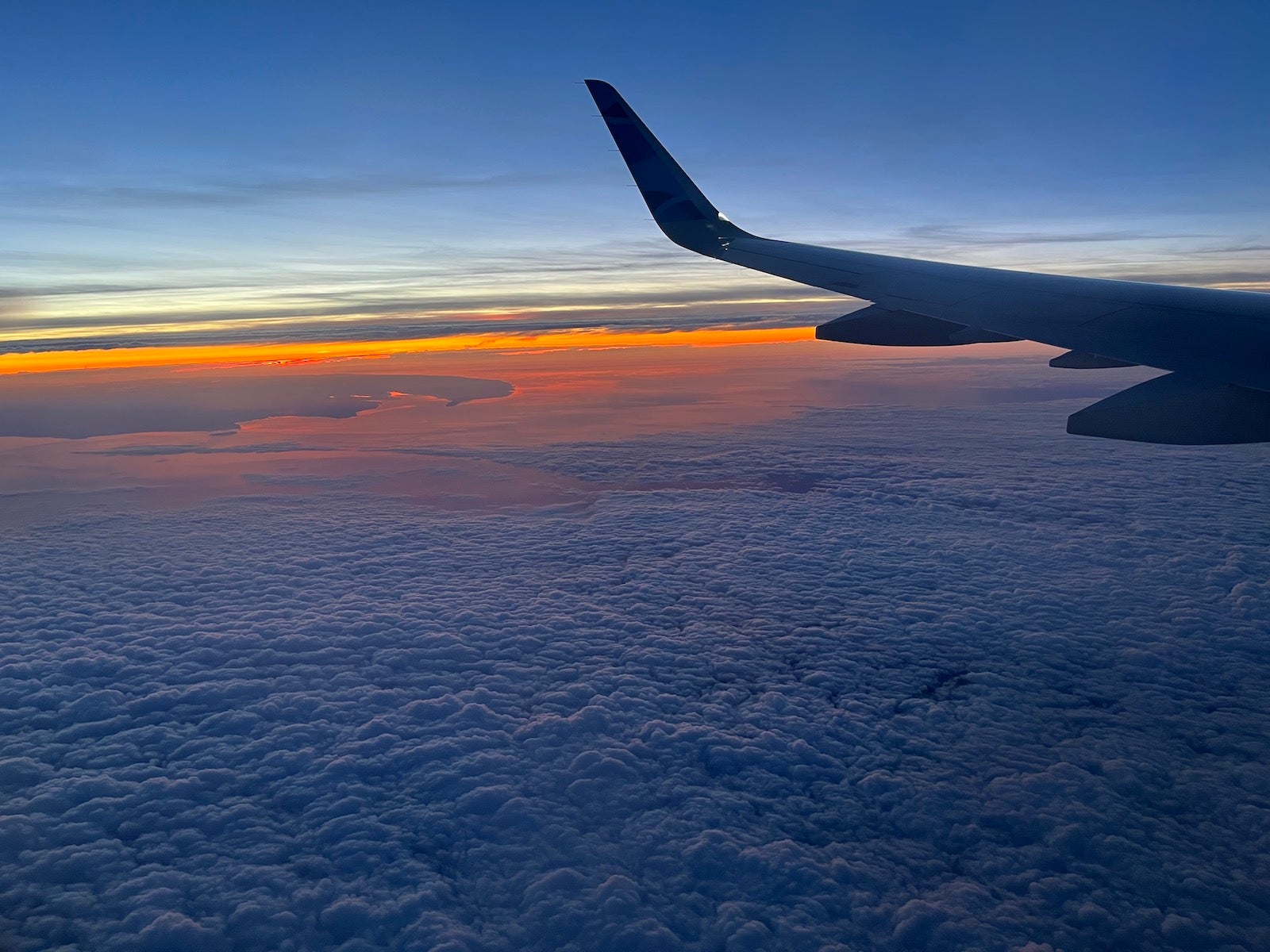 flight at sunrise