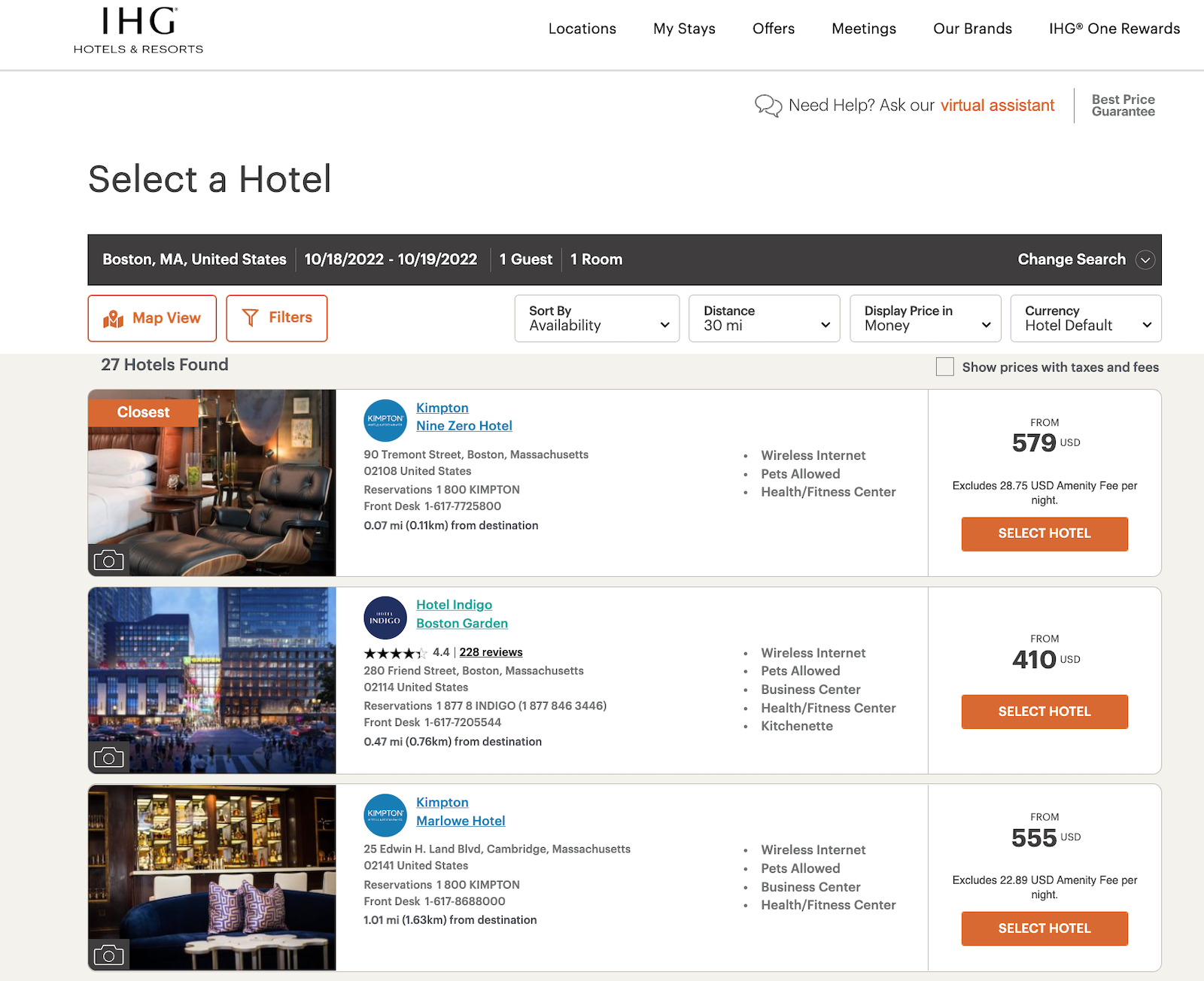 Some IHG One Rewards Points Not Posting Following Hack Earlier This   Ihg Booking 1 