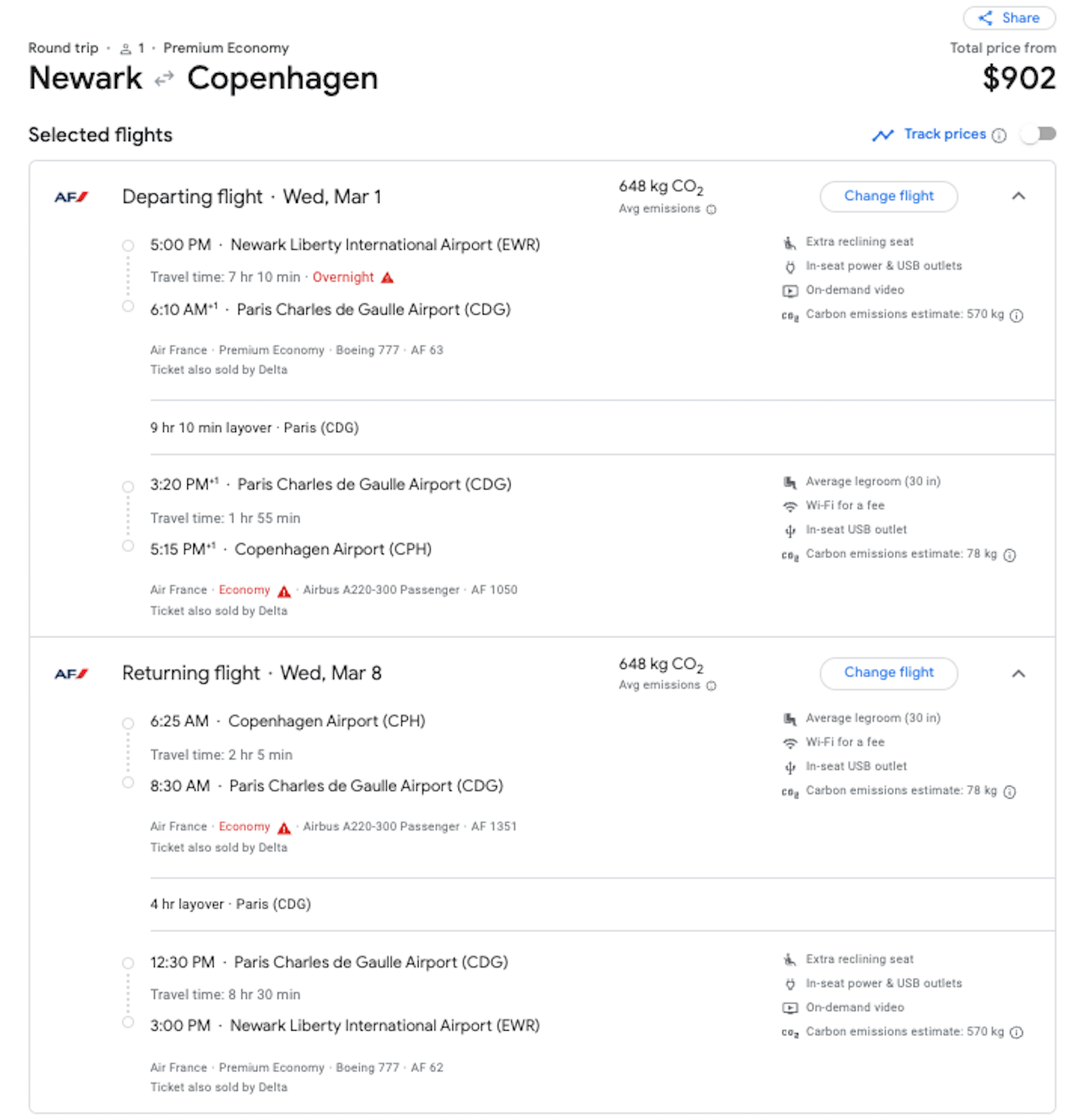 Premium economy deals: Copenhagen on Delta, Air KLM for under - The Points Guy