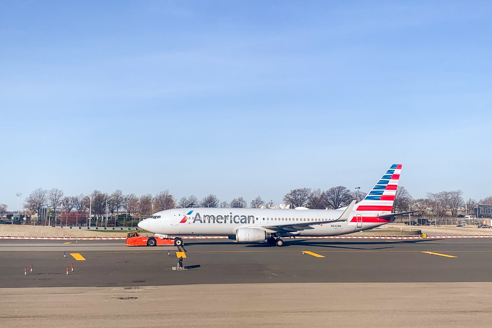 American Airlines jet.