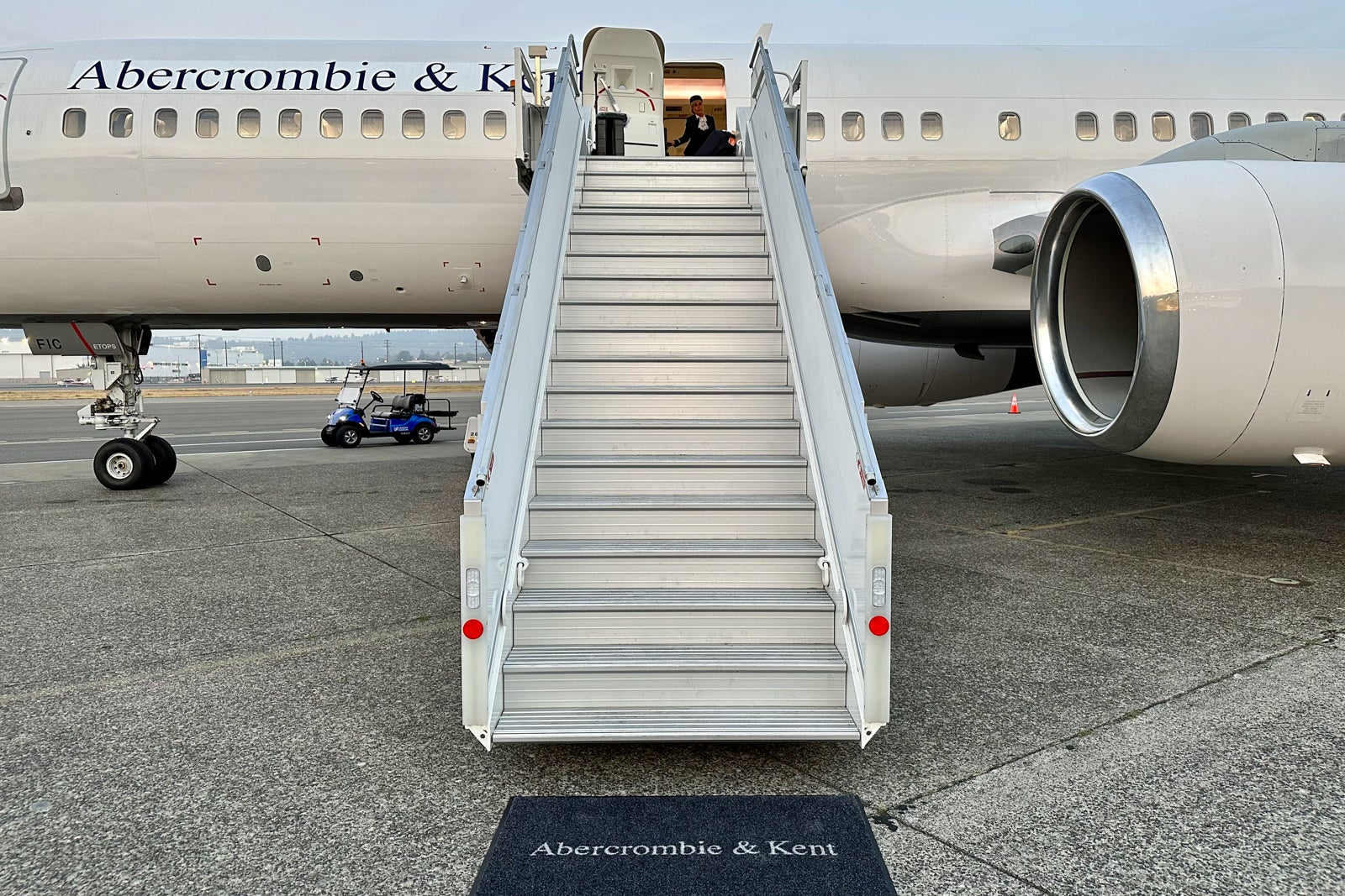 stairs to plane