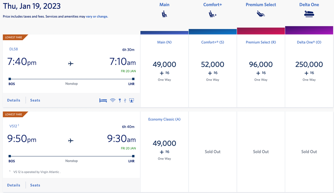 Delta SkyMiles matches SkyTeam award prices with its own flights The Delta SkyMiles matches SkyTeam award prices with its own flights The