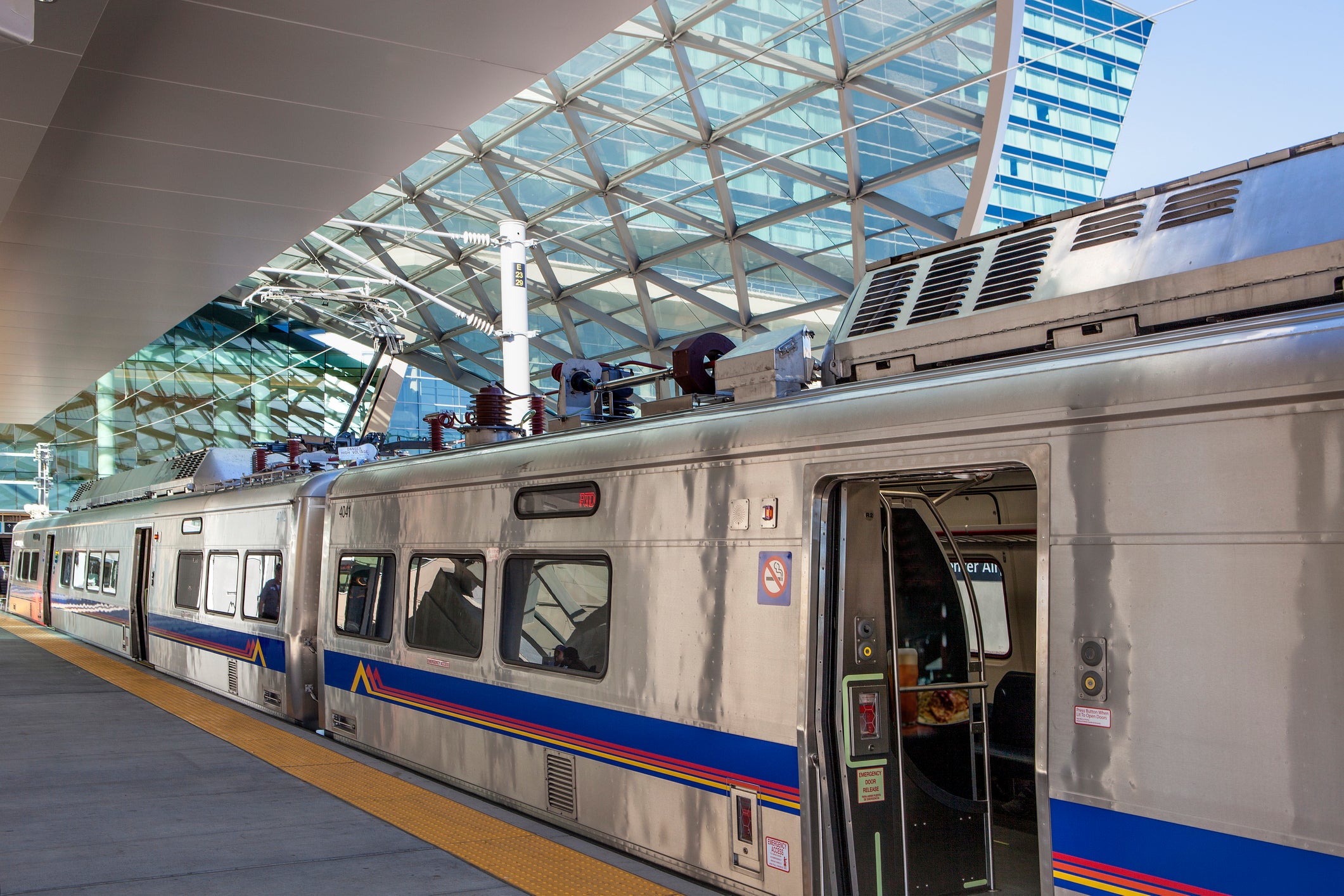 Train at Denver Airport Station