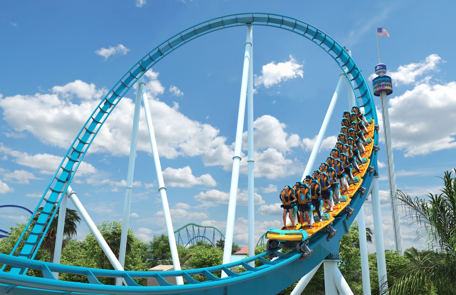 SeaWorld's 3 new roller coaster will break records, mark firsts