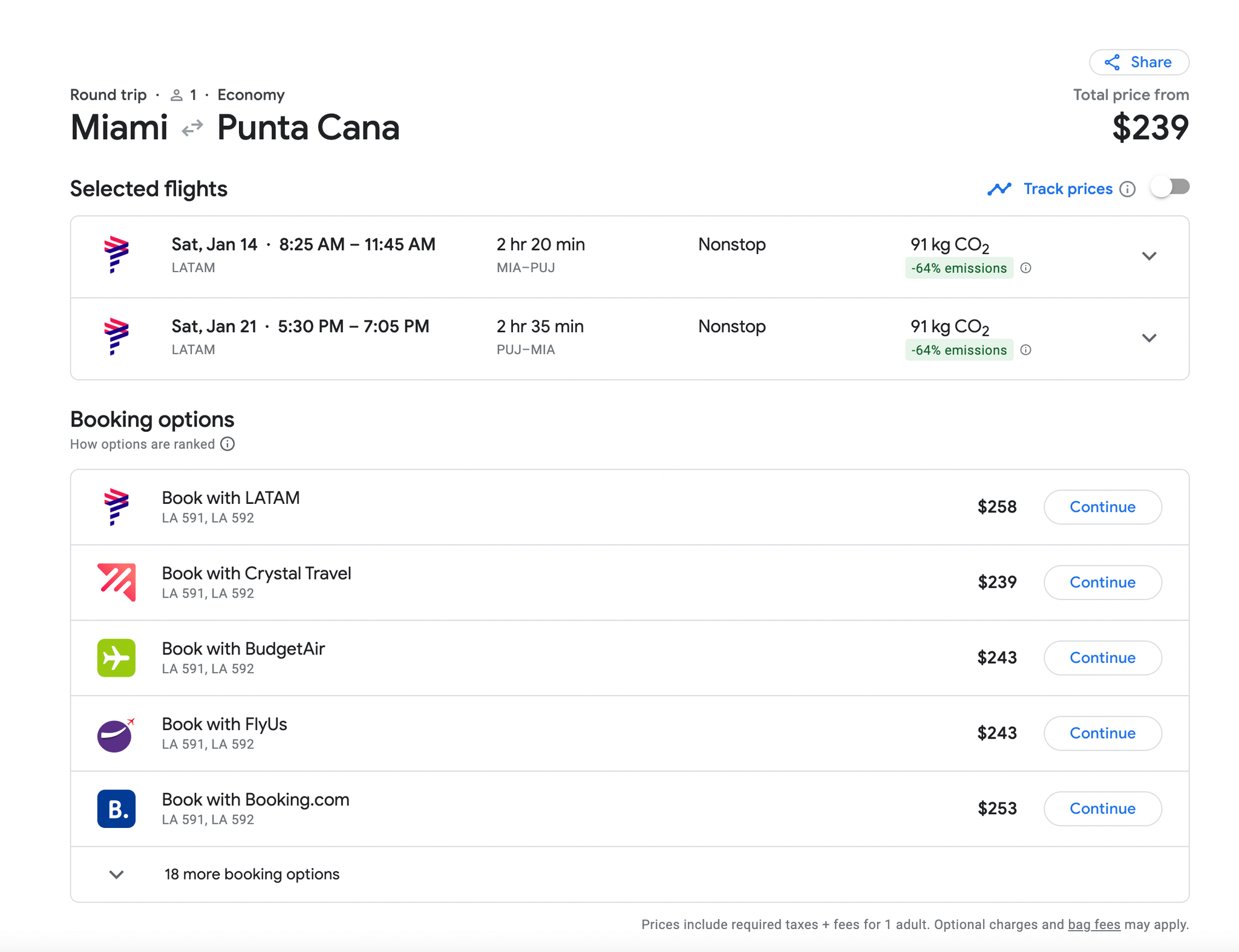 Fly to Punta Cana from 11 different US cities for as low as 258 The