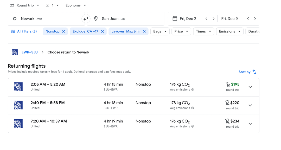 Get tickets to Puerto Rico from multiple US cities for as low as 188