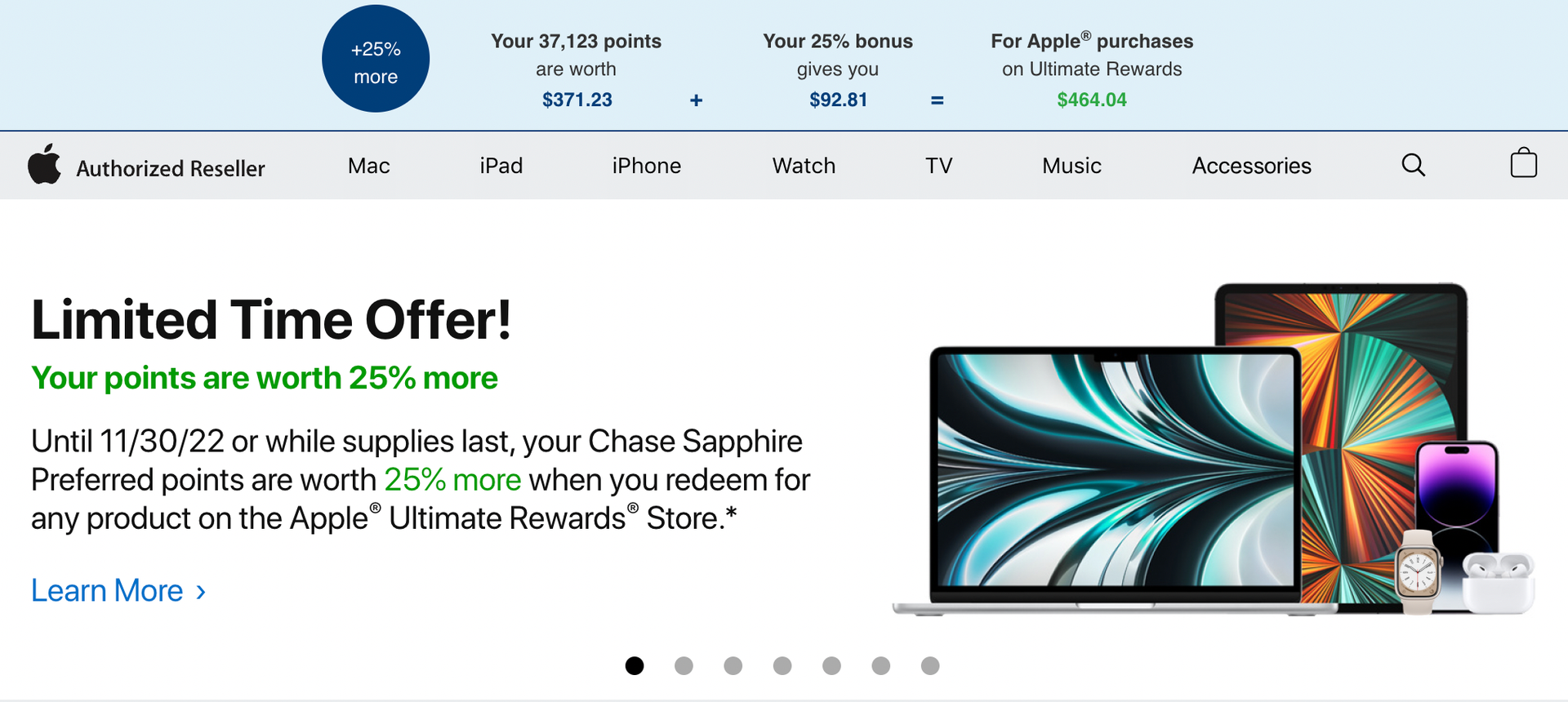 Using Chase points for Apple products with up to a 50 bonus The