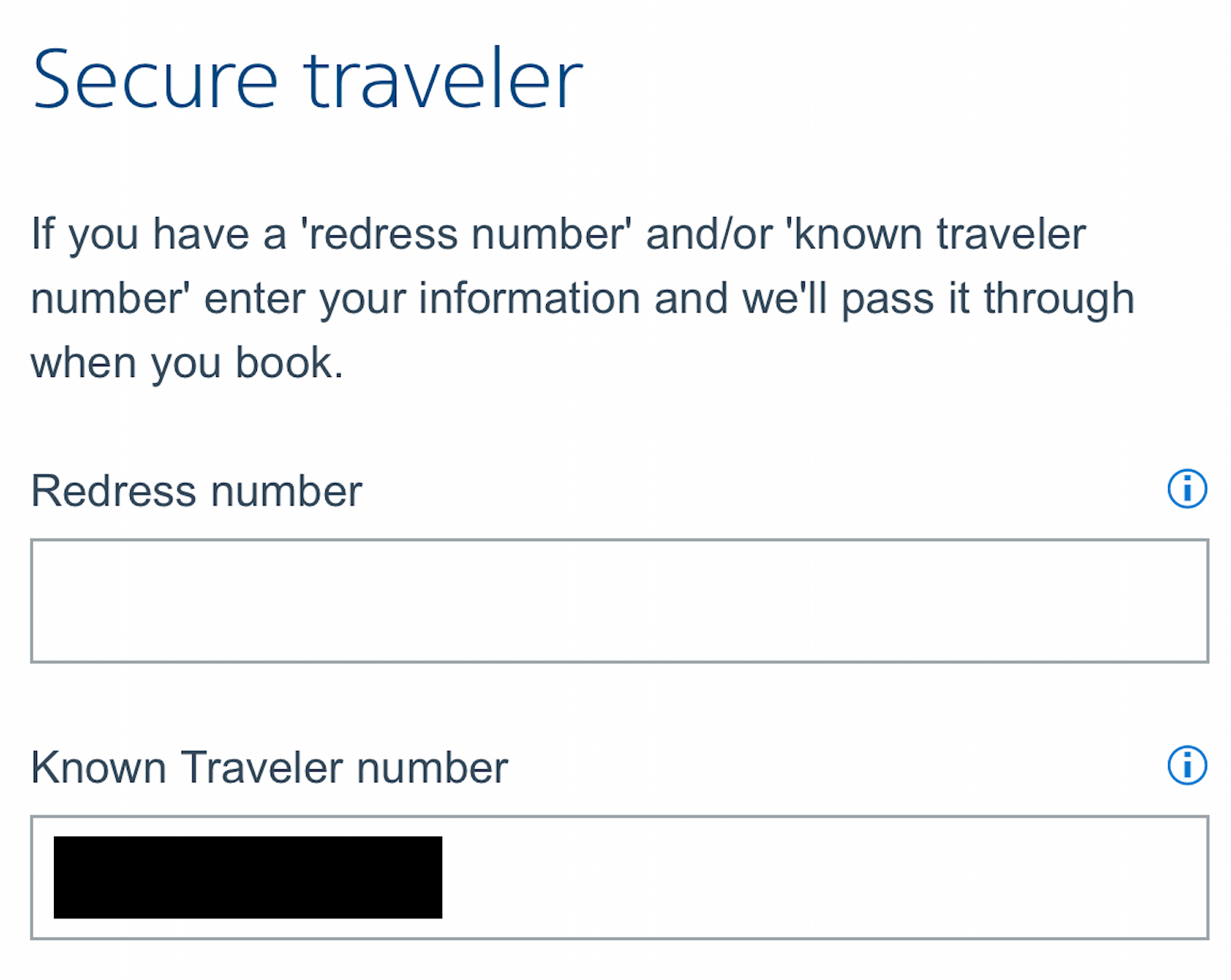 travel identification number