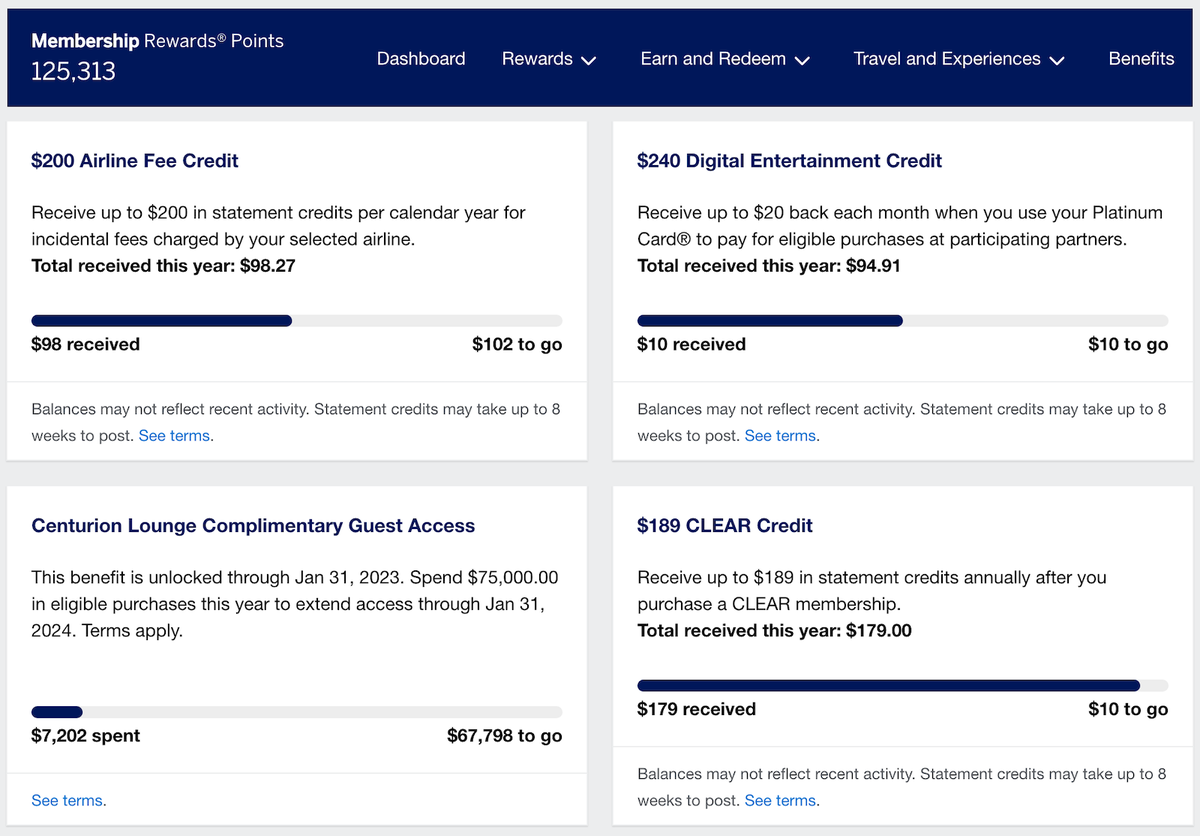How to track points and perks on American Express cards The Points Guy