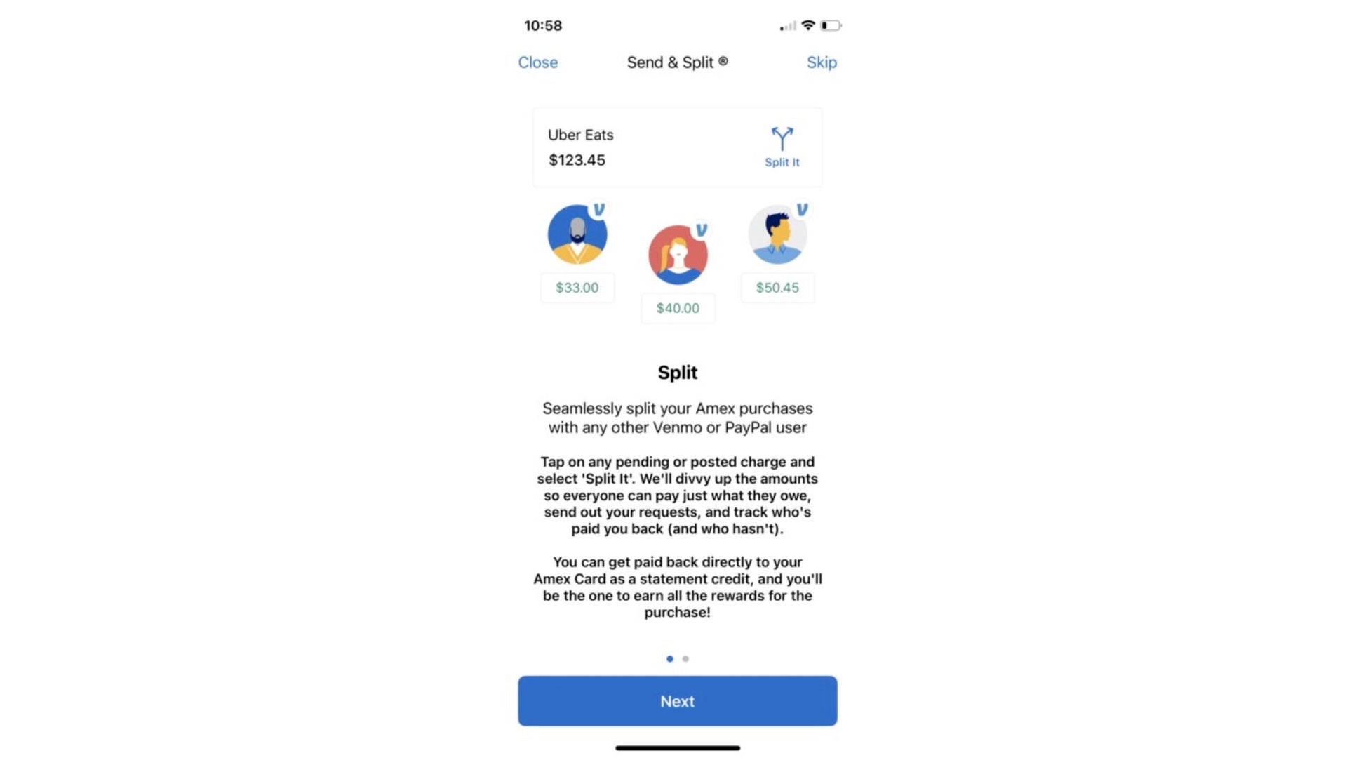 How to use Amex's Send & Split payment feature - The Points Guy