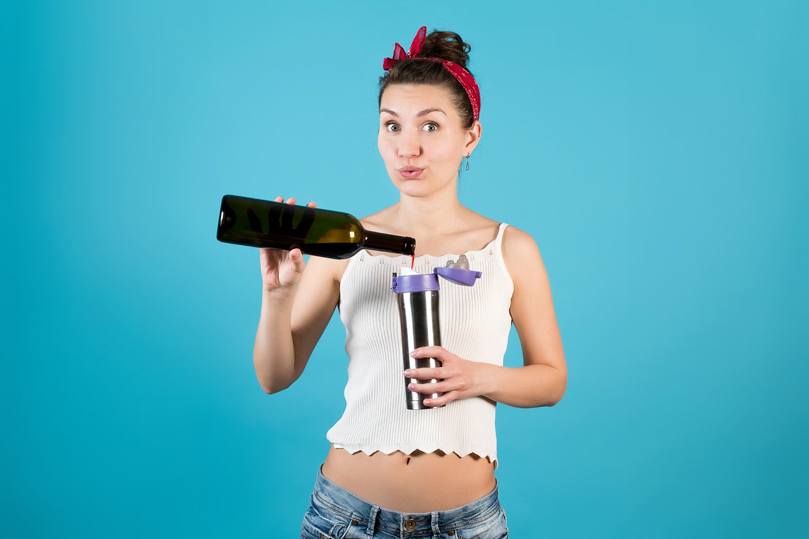 The Original WineRack Booze Bra Flask - The Most Hilarious Way To Sneak In  The Wine!