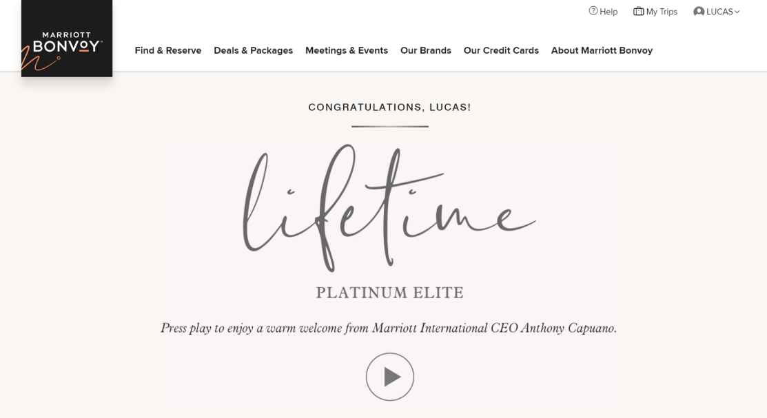 Marriott's new lifetime elite dashboard The Points Guy