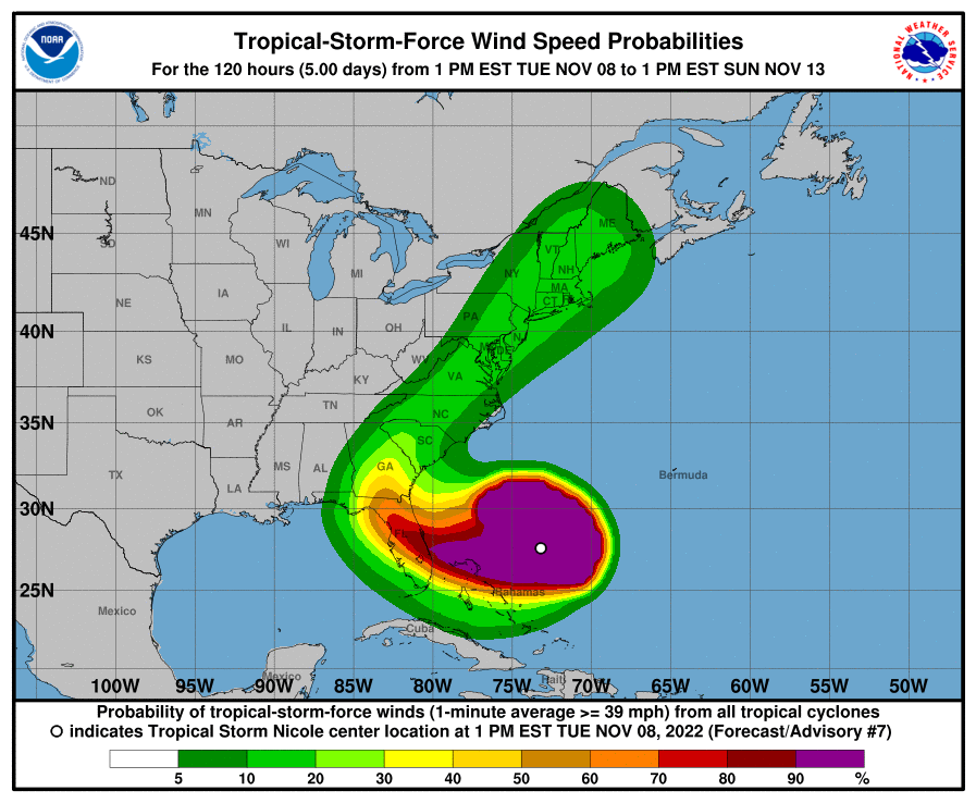Tropical Storm Nicole already disrupting travel: 2 Orlando airports close