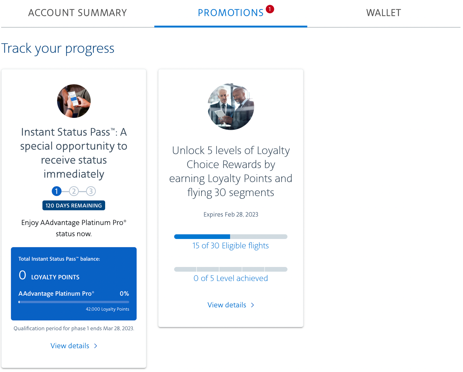 World of Hyatt members can enjoy a American Airlines status challenge