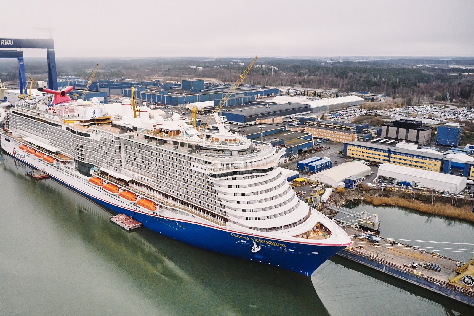 Let the 'Celebration' begin: Cruise giant Carnival's biggest ship ever debuts th..