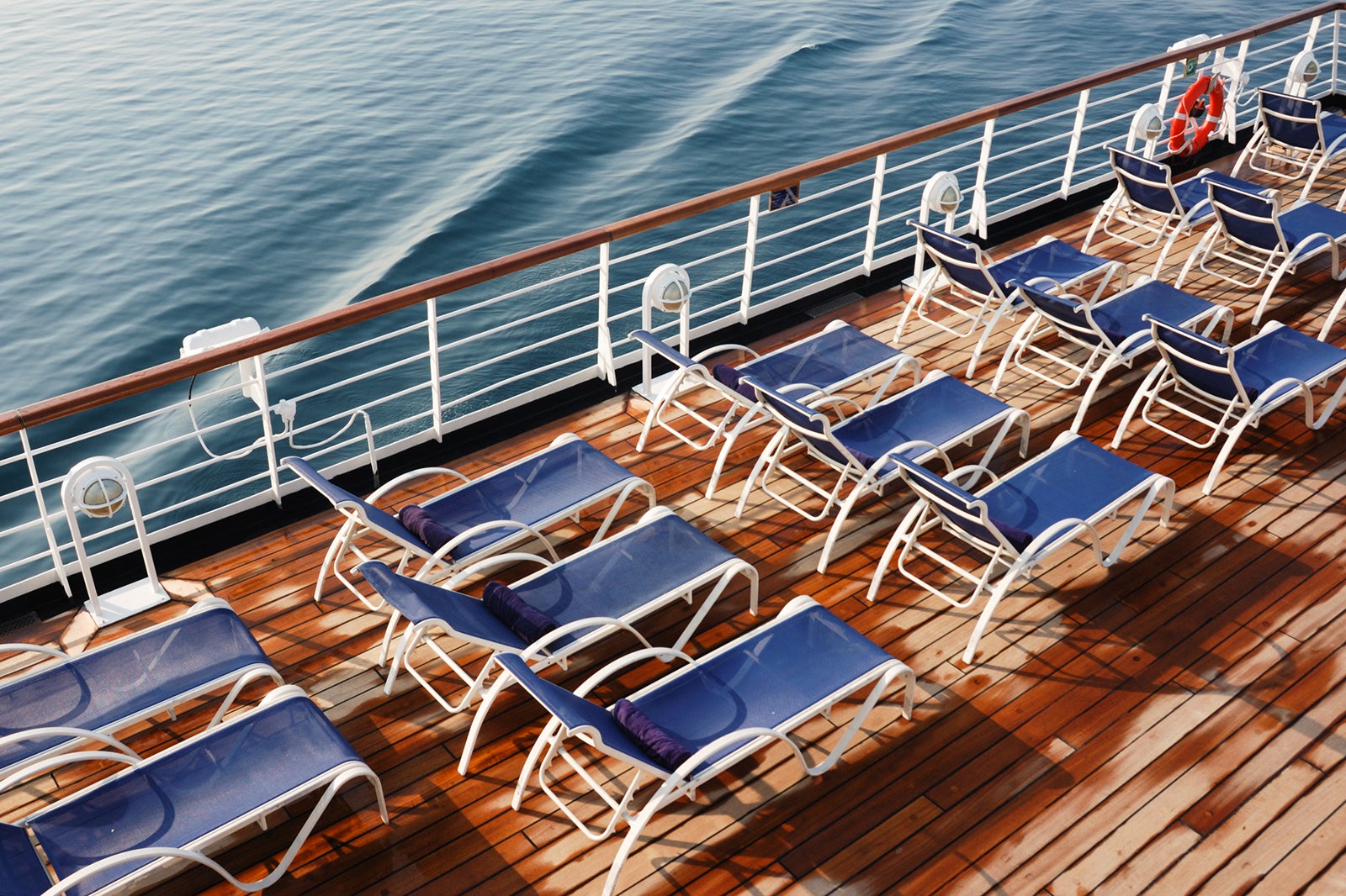 Sun Loungers on a Cruise Ship
