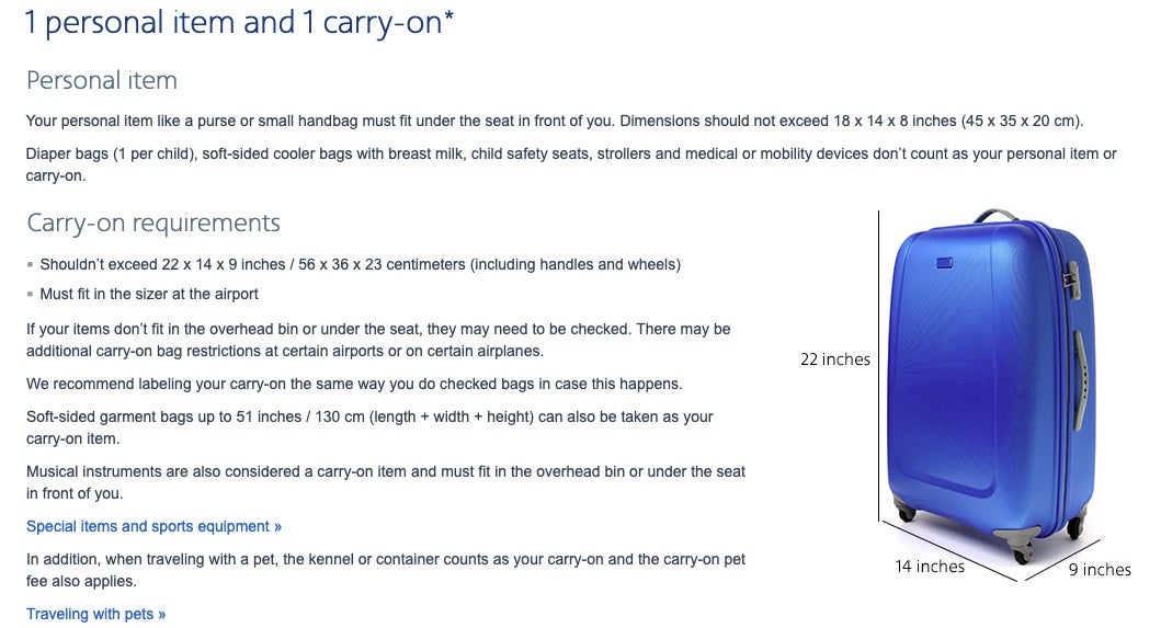 Airline Carryon Luggage Size Everything You Need to Know The Points Guy