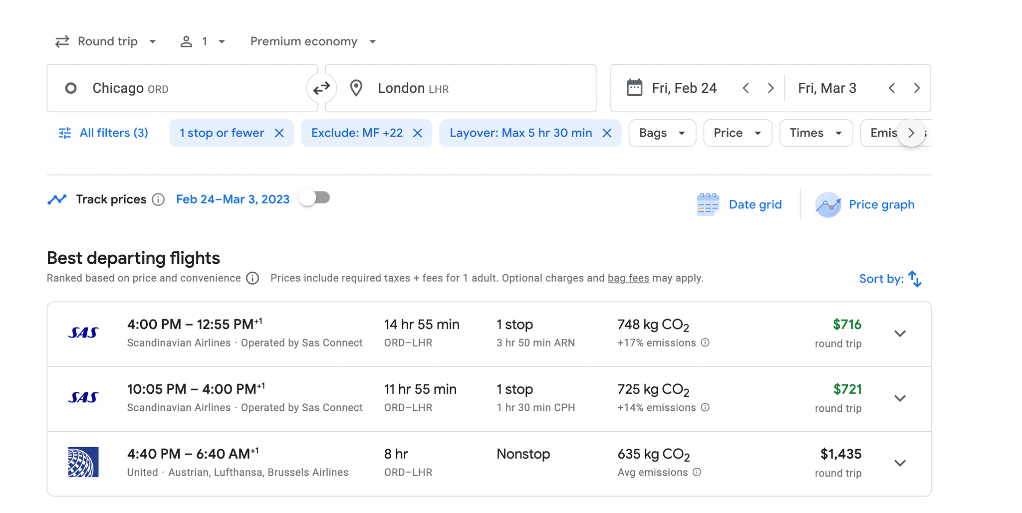Premium economy round-trip flights to Europe for less than $1,300 - The