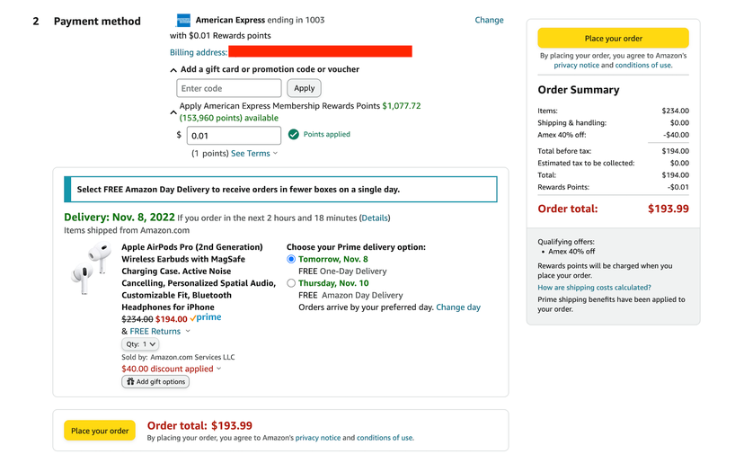 Save up to 40 on Amazon purchases using just 1 Amex point The Points Guy