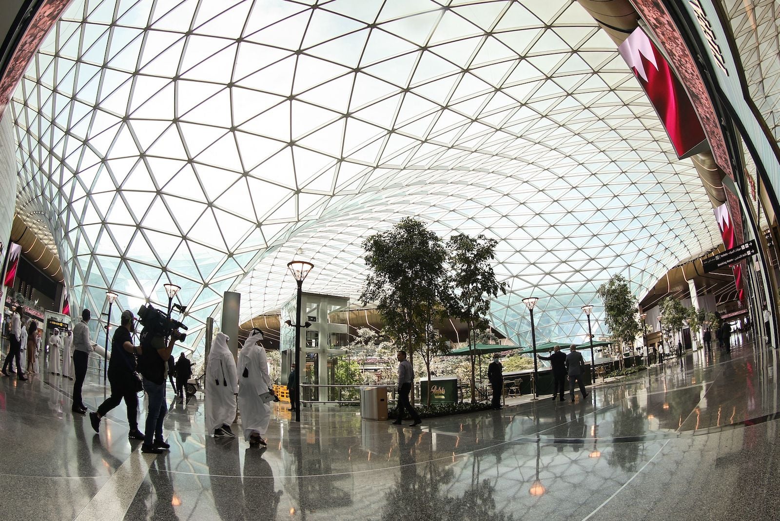 Doha's Hamad Airport unveils massive indoor garden as part of expansion