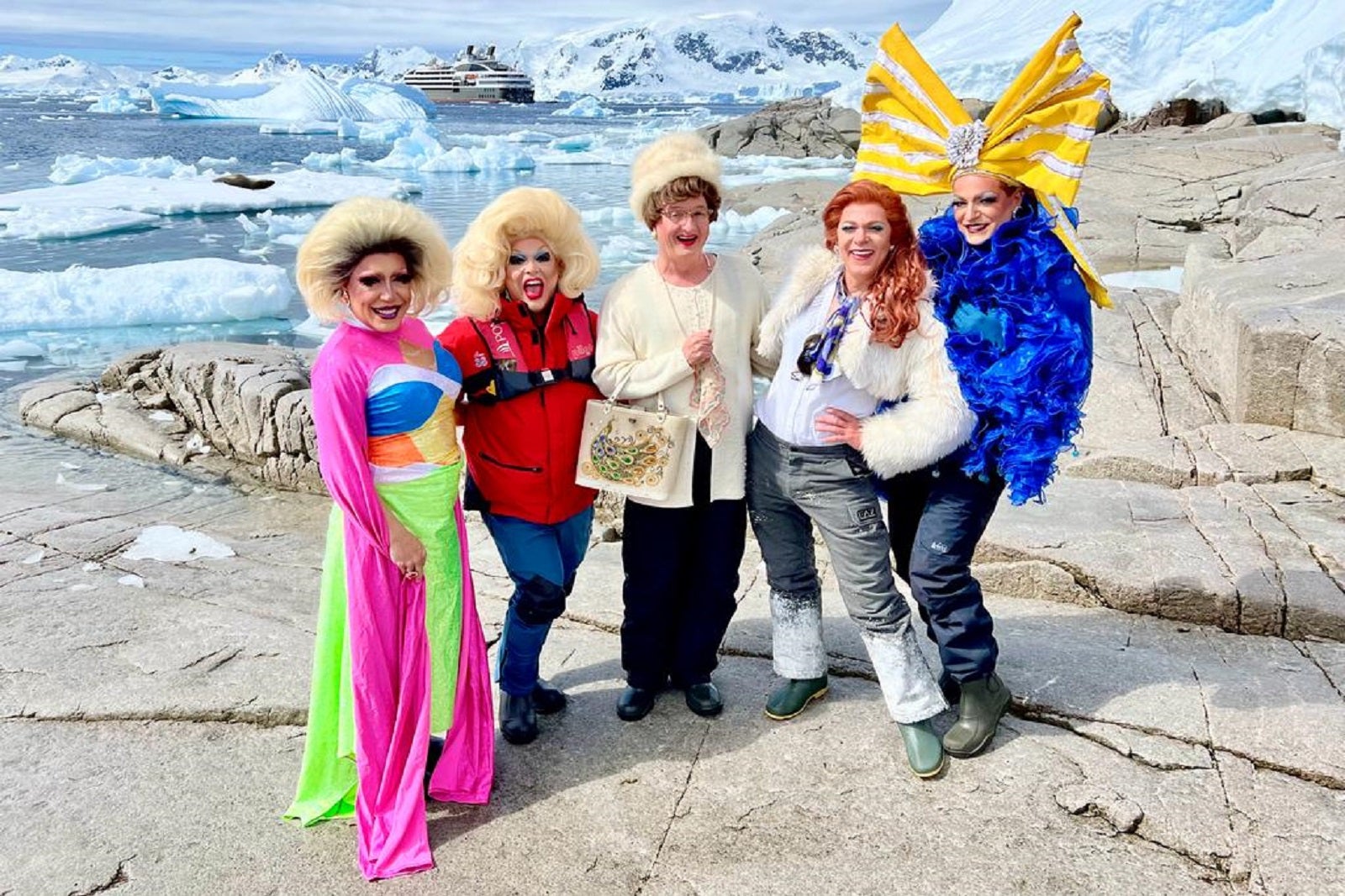 'Kaboodle' of drag queens takes over Antarctica on first all-LGBTQ+ cruise to th..