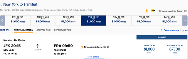 Book Long-haul Singapore Airlines Business Class From 60,000 Aeroplan 