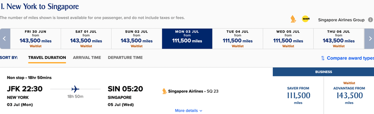 Book long-haul Singapore Airlines business class from 60,000 Aeroplan ...