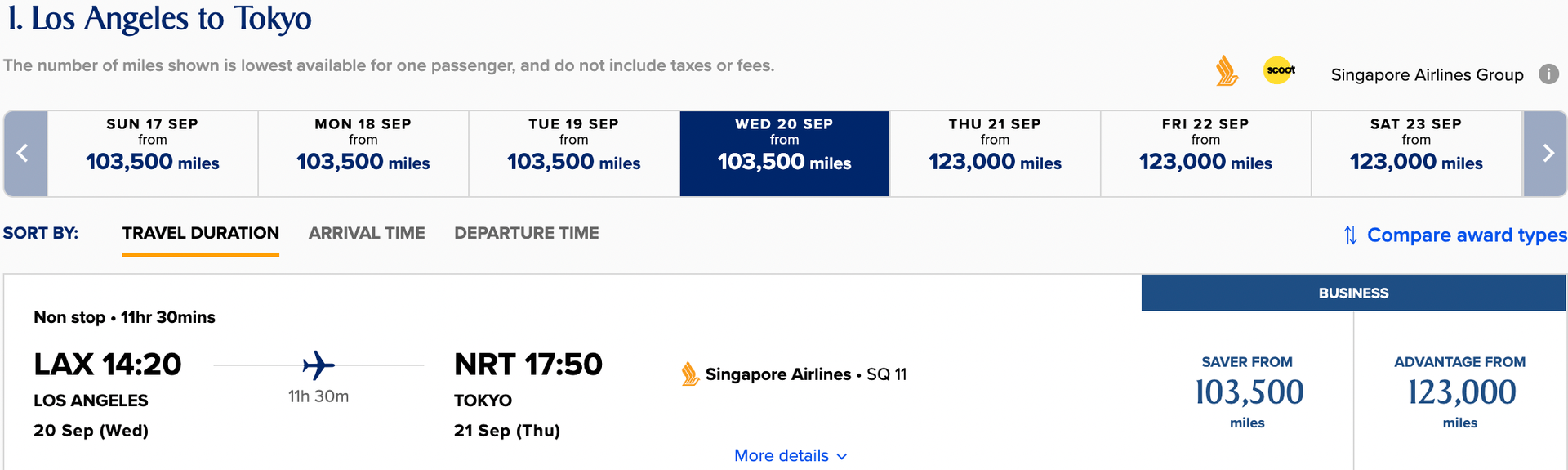 Book Long-haul Singapore Airlines Business Class From 60,000 Aeroplan 