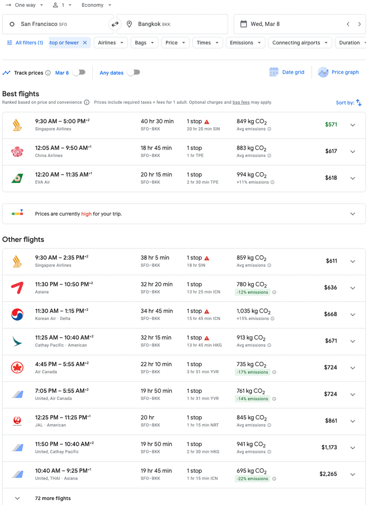 What you need to know about using Google Flights for award flight