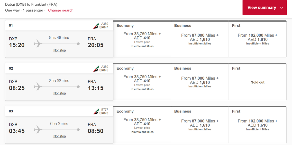 Emirates Skywards increases award prices again - The Points Guy