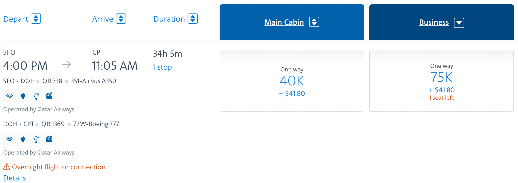 You Can Now Search Qsuite Award Space On American Airlines' Website 