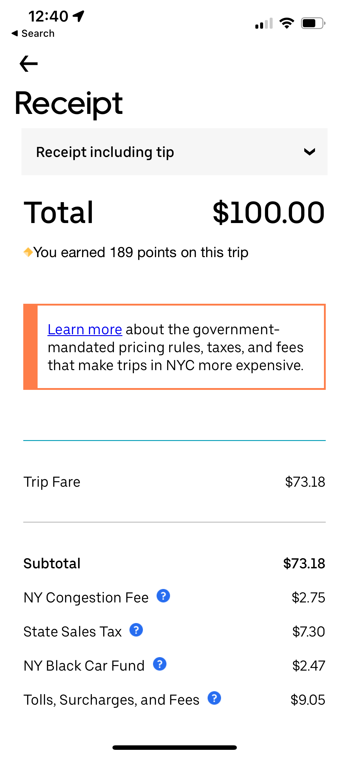 Expensive Uber