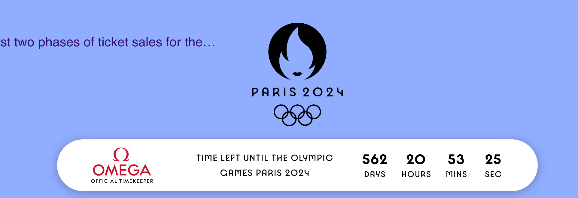 First Ticket Draw For The 2024 Paris Olympics Has Closed, But You Have ...