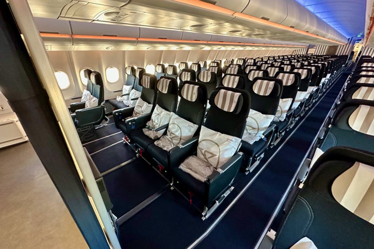 Inside Condor’s new premium economy, coach cabins, with oneway fares