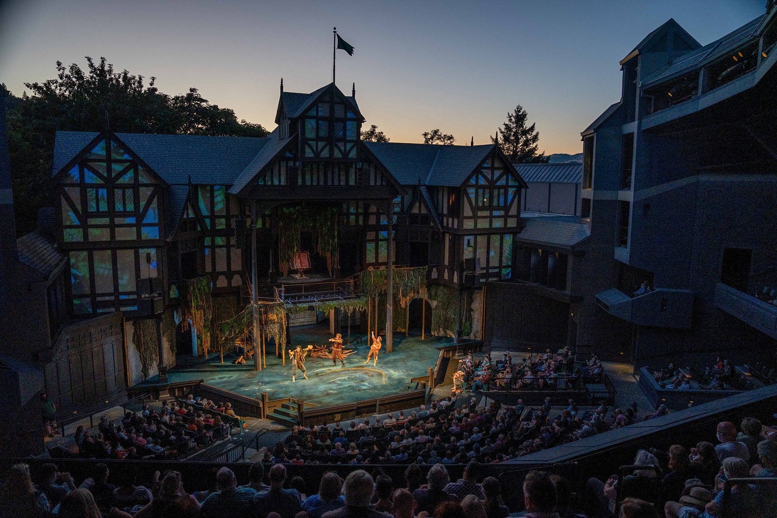 Oregon Shakespeare Festival With the Tempter in Elizabethan Theatre Facebook