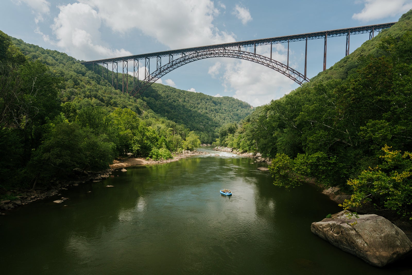 Rafters at the New River Gorge Bridge in West Virginia BackyardProduction