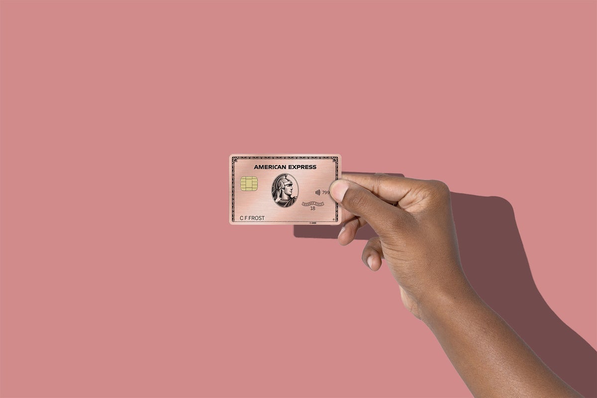 The Amex Gold card in sleek Rose Gold metal The Points Guy