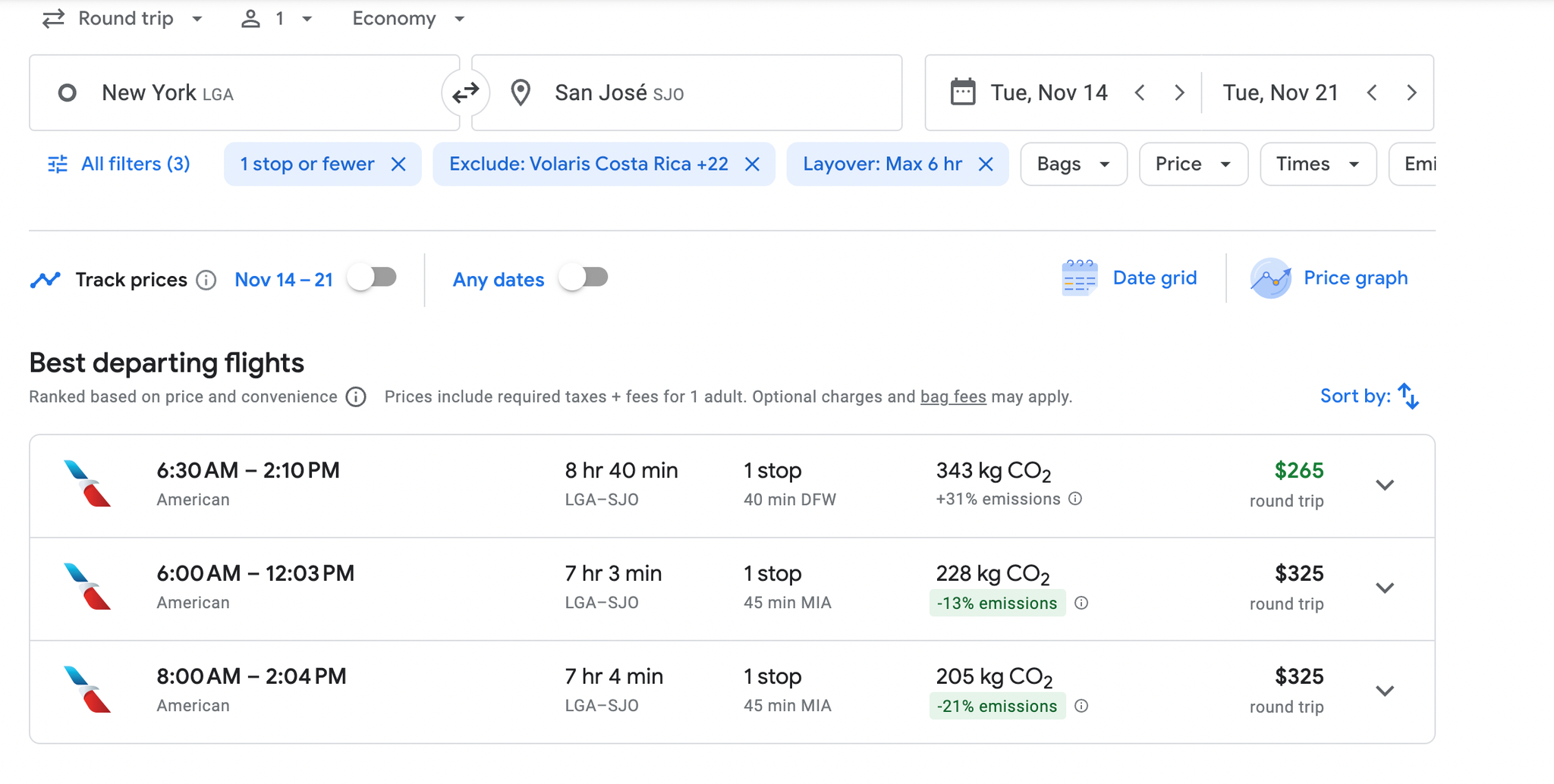 costa rica to cancun google flights