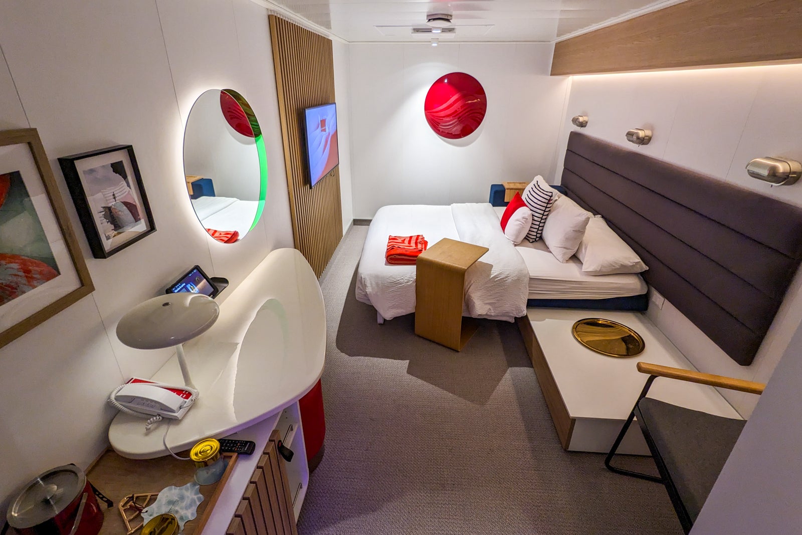 I stayed in a windowless cabin onboard Carnival Celebration that