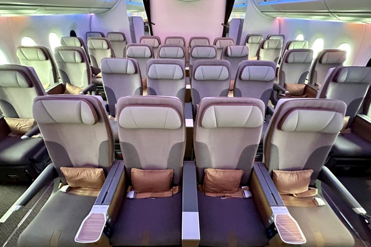 Starlux Airlines First Look At Premium Economy Economy Cabins On The Airbus A350 The Points Guy