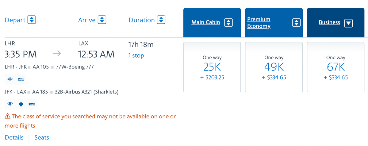 You might be able to save AAdvantage miles booking round-trip tickets ...