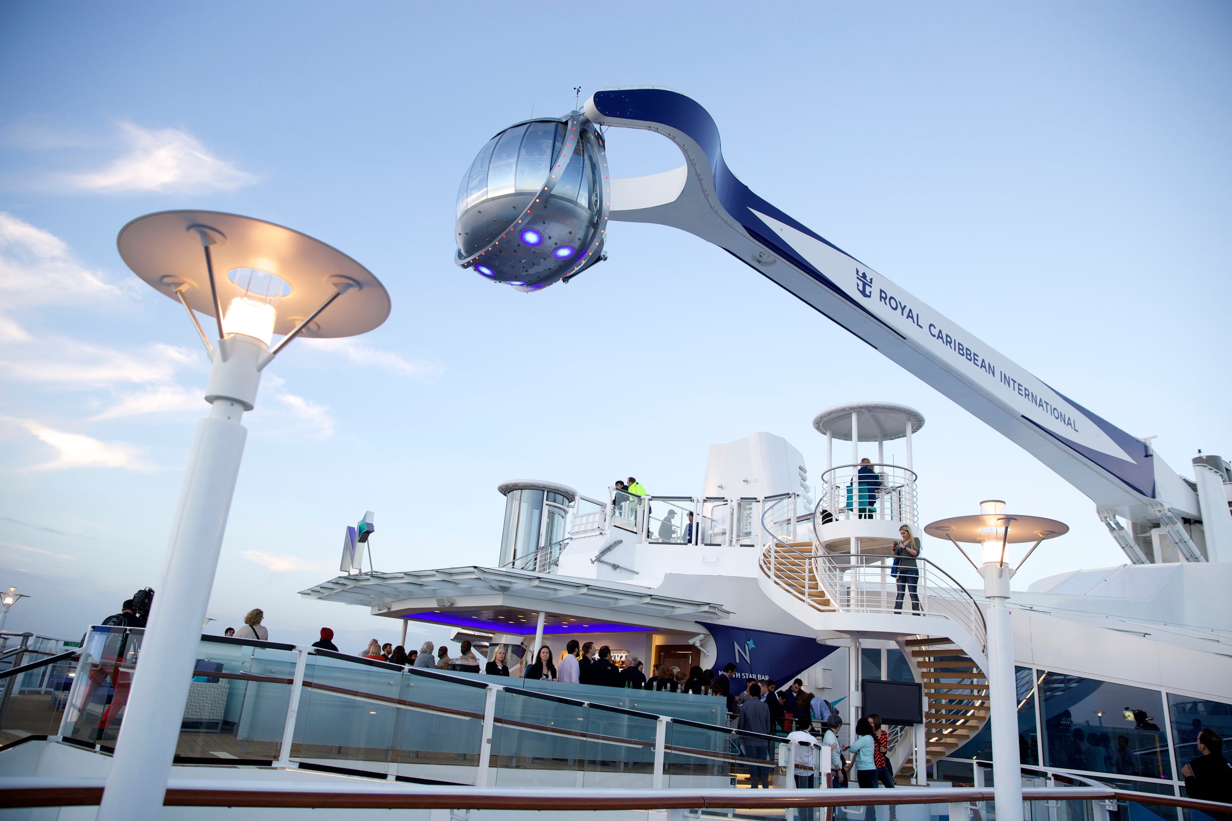 cruise ship with bumper cars