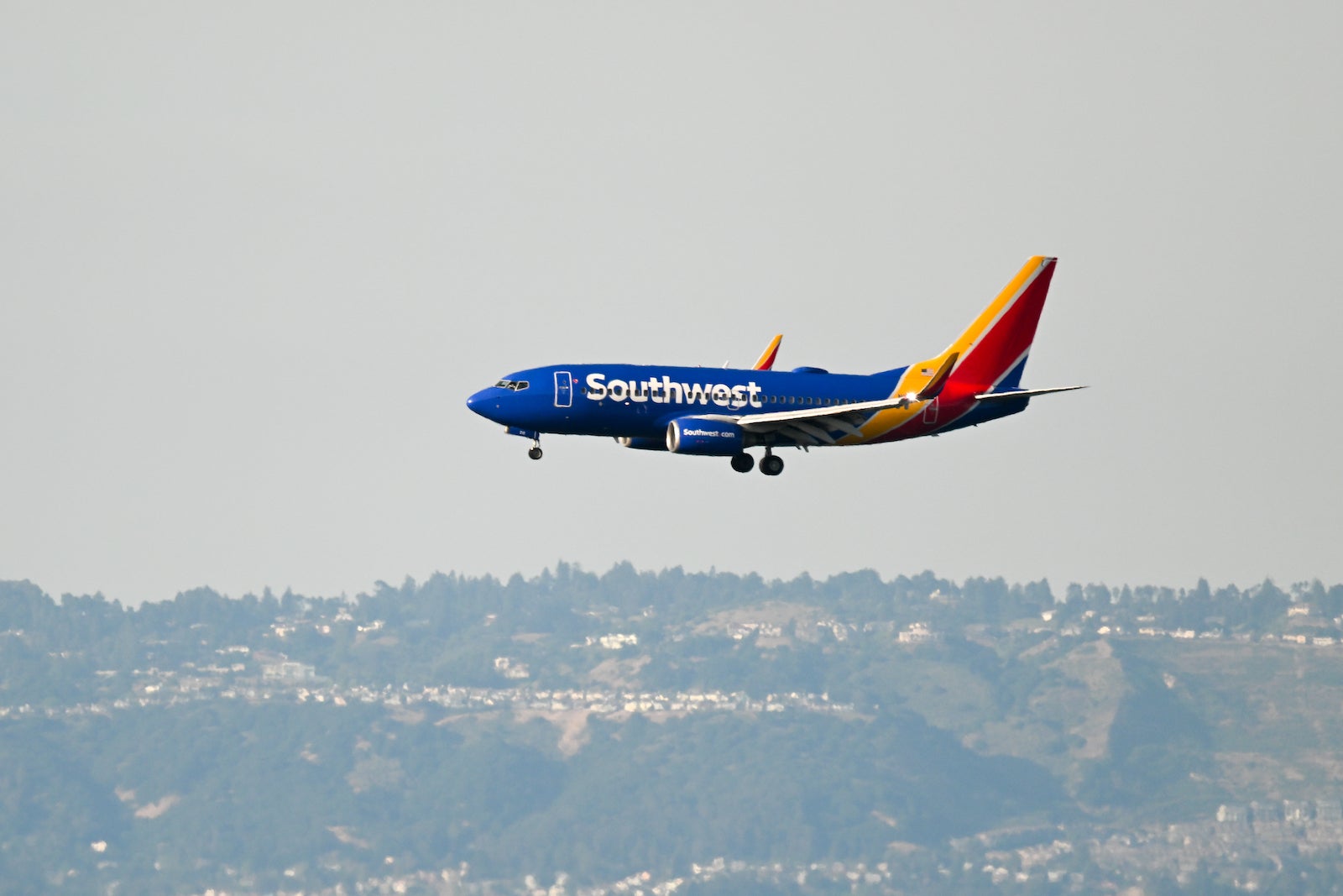 Planes take off and land at San Francisco International Airport (SFO)