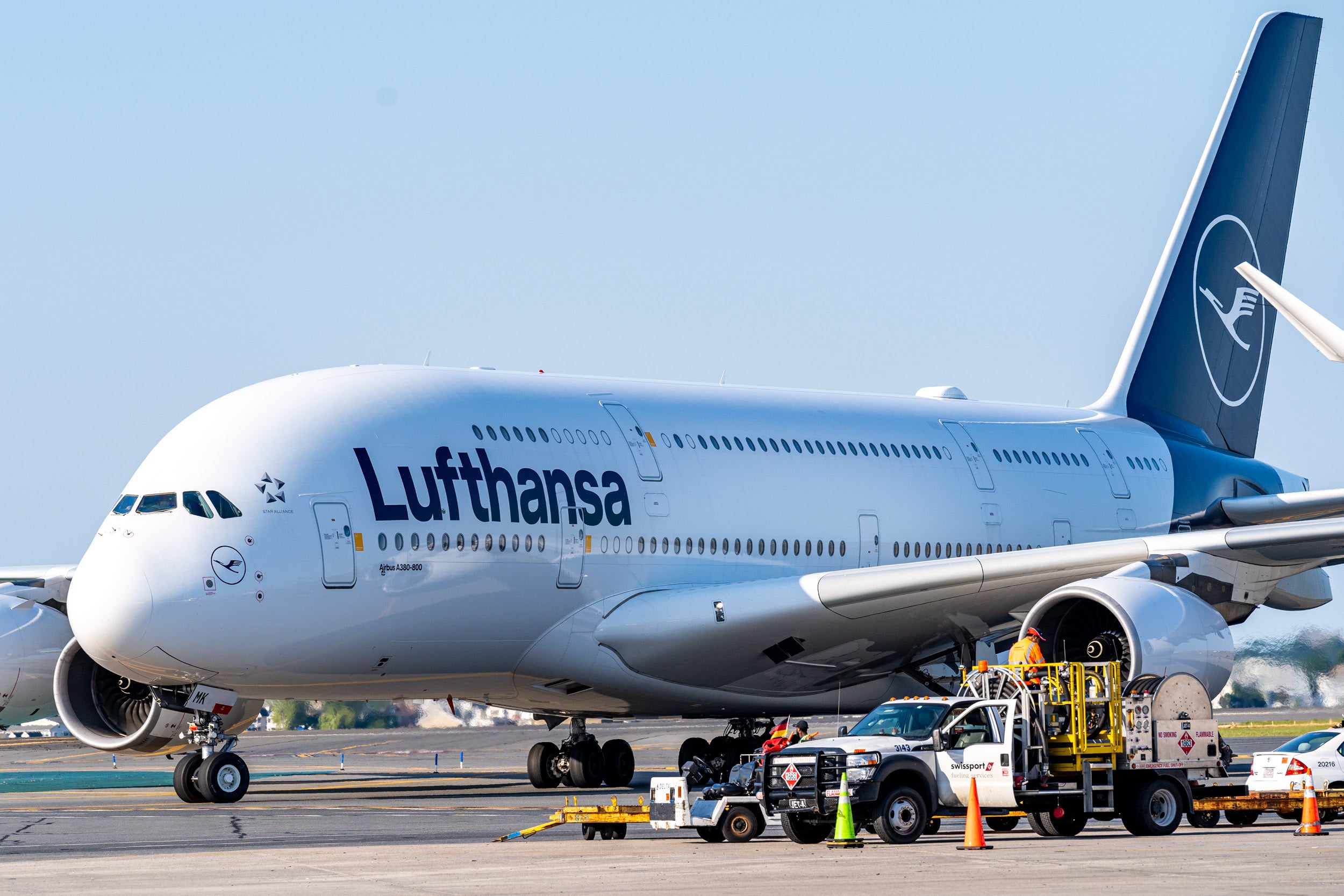 Lufthansa A380 Return to Service Boston 3