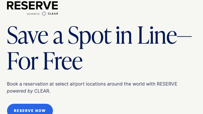 Clear Reserve: How to reserve your spot in airport security - The