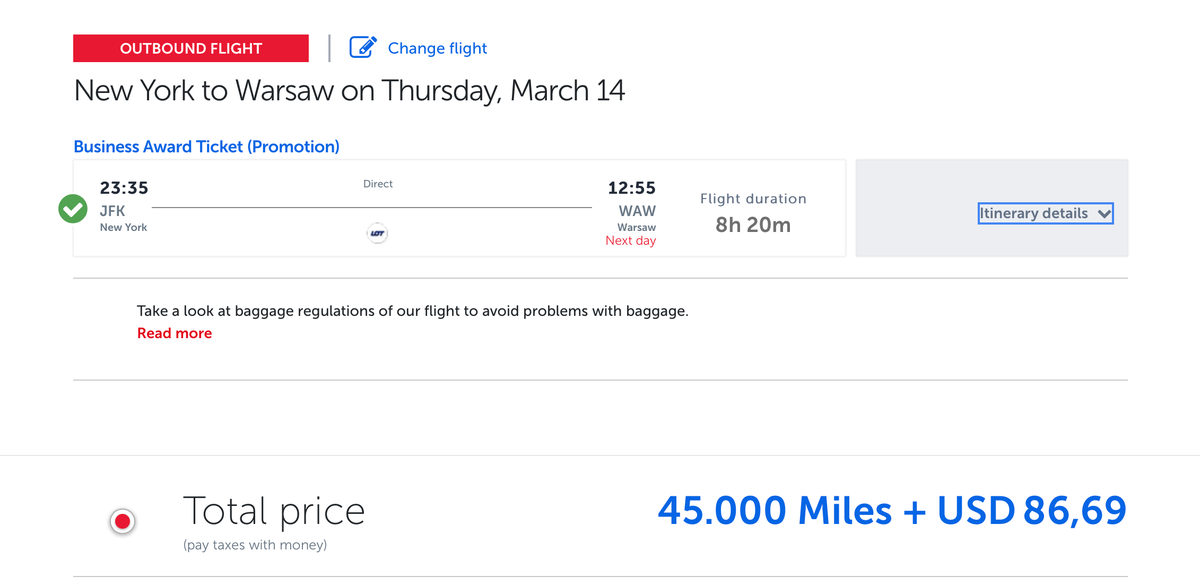 How to book a business class ticket to Europe for 45,000 miles each way ...