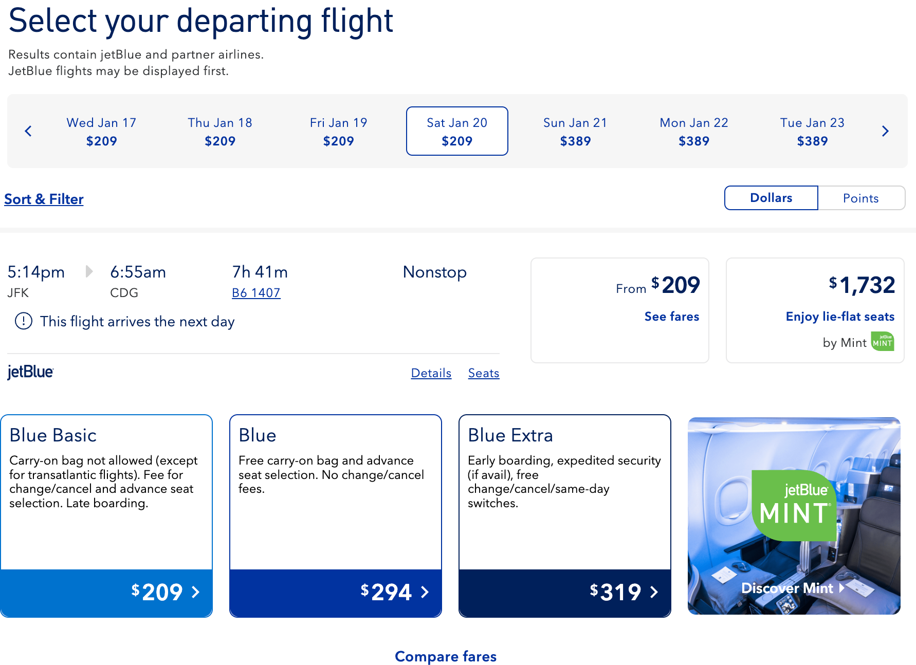 Book a round trip flight from nyc to paris for 499 on jetblue the