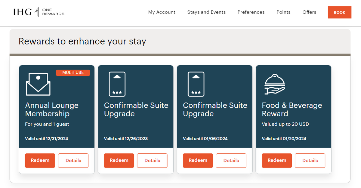 IHG food and beverage rewards How to earn and redeem The Points Guy