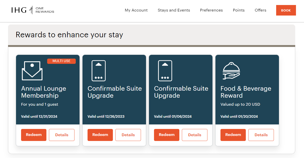 IHG food and beverage rewards How to earn and redeem The Points Guy