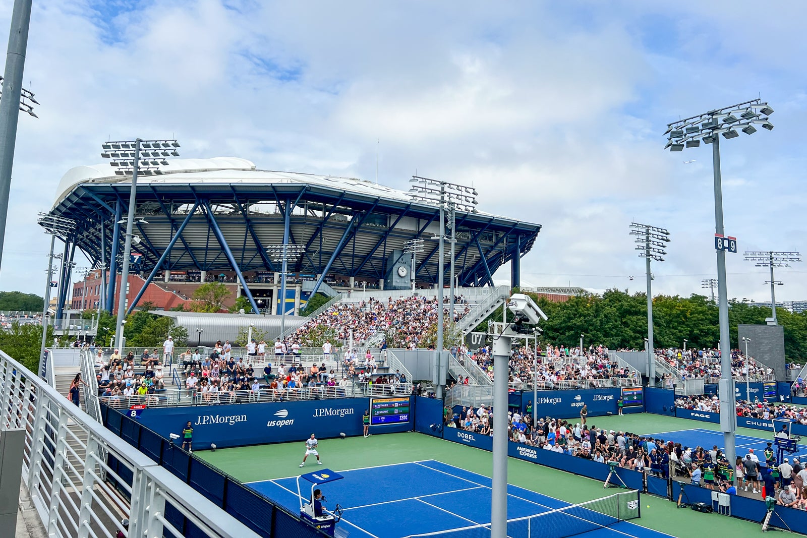 A overview of the Chase Lounge and Terrace on the US Open